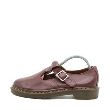 Dr. Martens Damen polley halbschuhe bordeaux leder niedrig mary jane EU 38