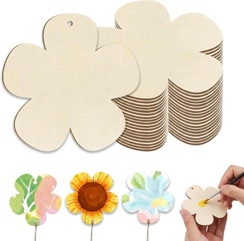 Holzblumen bastelmaterial für - holzblumen,