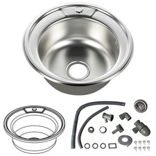 B Ware / Edelstahl Einbauspüle Ablage Spülbecken Edelstahlspüle Küchenspüle 5