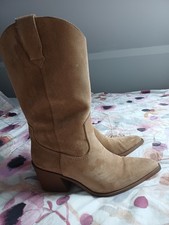 Damen Cowboy Stiefel,beige Von