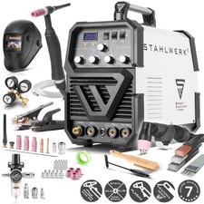STAHLWERK Schweißgerät 3 in 1 Kombi AC/DC WIG 200 Plasma ST – ARC/MMA/E-Hand CUT