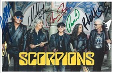 SCORPIONS-HARD ROCK-DEUTSCHLAND-TOLLE-AUTOGRAMMKARTE-RAR