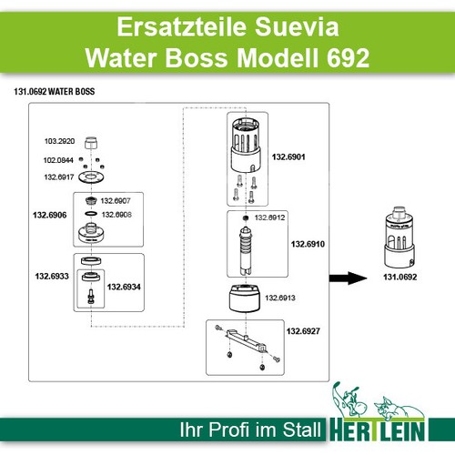 Ersatzteile suevia water - suevia, boss