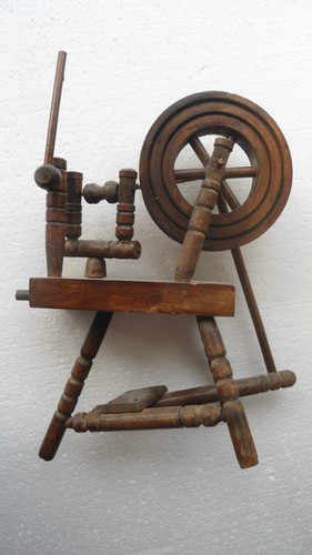 Holz spinnrad klein deko - holz,