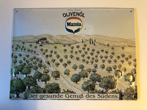 Blechschild mazola olivenöl - |,