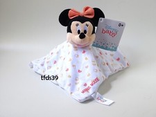 Disney baby Minnie Mouse weiß mit Muster Kuscheltuch Schmusetuch (T220)