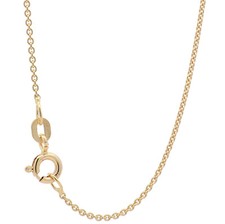 1,1 mm 585- 14 Karat Gold Halskette Ankerkette rund massiv hochwertige Goldkette