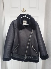 Bikerjacke Damen ZARA schwarz