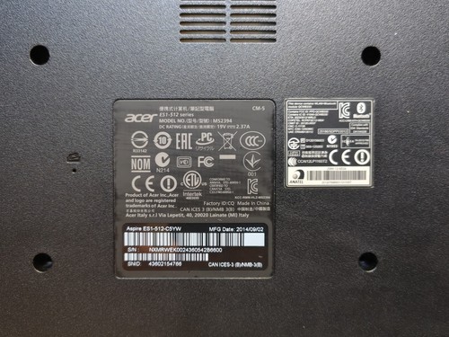 Acer aspire es1 512 n2840 - aspire, es1-512