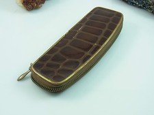 MONTBLANC ALTER ETUI ca. 50 er JAHRE IN DUNKEL BRAUN ABSOLUTE RARITÄT 