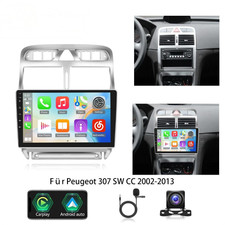 Peugeot 307 SW CC 2002-2013  Android 13  CarPlay  GPS-Navi  8+256GB, Rückfahrkam
