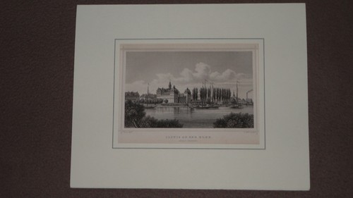 Original stahlstich coswig - stahlstich,