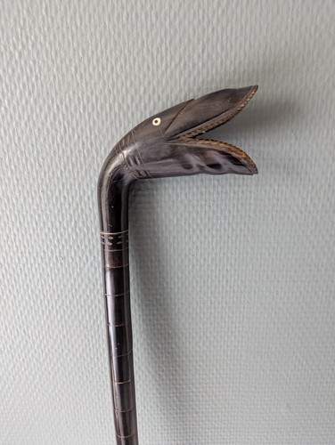 Gehstock antik horn braune - gehstock,