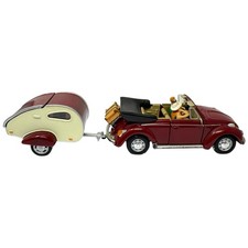 Schuco Retro Käfer mit Wohnwagen 4527 - Selten  1:43 - NEU - INKgrafiX TOYS A46d