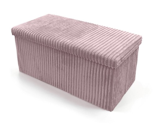 Crushed velvet cord ottomane - velvet,