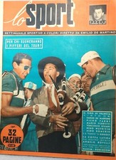 LO SPORT Wochenzeitschrift in Farbe von Emilio De Martino - gebunden 1952