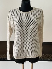 original ꕥ FTC Cashmere ꕥ Pullover beige Gold Lurex Gr. M 38