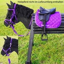 L-Sport Komplettset Sattel mit Trensenzaum und Halfter für Holzpferd