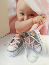 Babyschuhe Chuck 9cm Grau/Rose