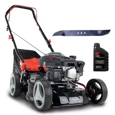 Scheppach Benzin Rasenmäher RM420 3in1 3,3PS Schnittbreite 42cm + Öl + 2. Messer