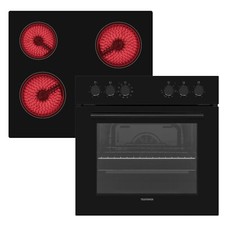 Telefunken ECH65A-B2 Einbauherd-Set | Backofen | Glaskeramikkochfeld | gebraucht