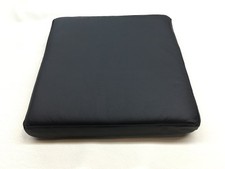 echt Leder Lederkissen  Sitzkissen Stuhlkissen mit Antirutsch 40x40x5 cm schwarz