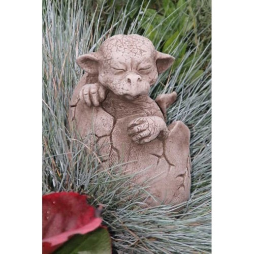 Drachenbaby aus steinguss - drachenbaby,