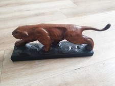 ART DECO HOLZ SKULPTUR PANTHER