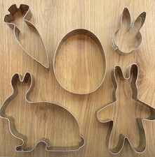 Austechformen Tchibo Ostern XXL Hase ca.17x11 cm Ei ca.13x10,5 cm Möhre ca.14,5