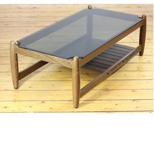 50er 60er Wenge massiv, Couchtisch, Wohnzimmertisch, mid-century Vintage Bauhaus