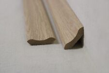 (a77)  1Stk 100cm Hohlkehlleiste massiv Eiche 29x29mm Hohlkehle Holzleiste