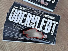 100 x ÜBERKLEBT Aufkleber ULTRAS Hooligans zb Leverkusen München Düsseldorf Kiel