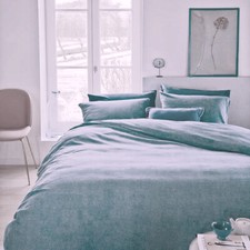Beddinghouse Biber Bettwäsche Frost Blue-Grün 135 x 200 cm 100% Baumwolle uni