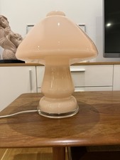 Pilz Tischlampe Murano Glas