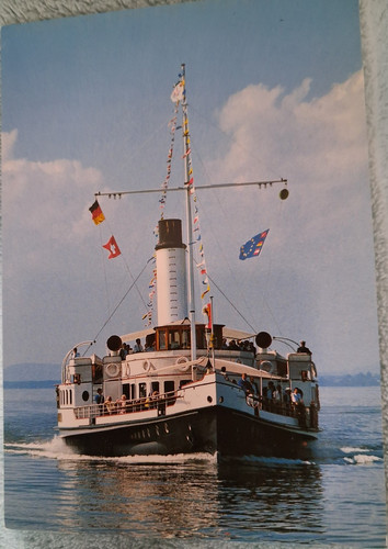 Ansichtskarte dampfschiff - ansichtskarte,