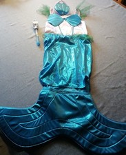 Kinderkostüm Meerjungfrau Arielle Gr. 5-6 Jahre Karneval Kindergeburtstag Party