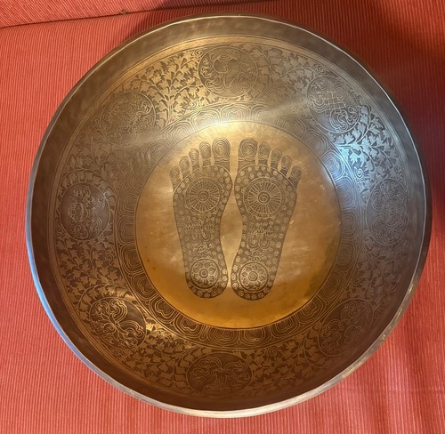 Große klangschale fussschale - große, klangschale/fussschale