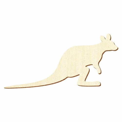 Holz wallaby deko basteln - wallaby,