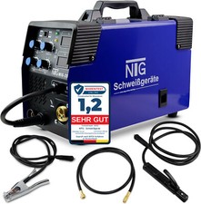 Schweißgerät Schutzgas Fülldraht MIG MAG Inverter Elektroden MIG-200 MMA IGBT