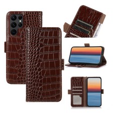 Echtleder Klapphülle Magnet