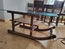 Alter holzschlitten couchtisch - holzschlitten,