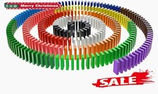 1000Pcs Dominosteine bunte Bausteine Bauklötze Holzklötze Kinder Domino Spielzeu