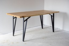 Tischbeine Tischkufe Tischfuß Stahl Holz Industrial Handgefertigt 4er Set N41