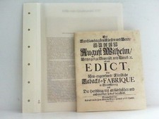 Edikt zum Tabakhandel, 1717