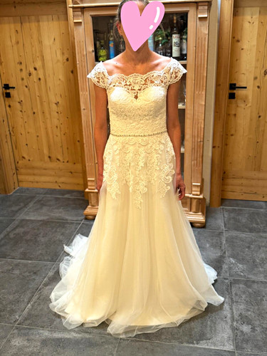Brautkleid linie weiss - brautkleid,