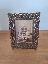 Neuer Preis! Bilderrahmen  Stehrahmen um 1900 Schmiedeeisen Metall sehr alt