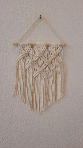 Makramee wandbehang beige - makramee, &