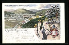 Lithographie Herrenalb, Blick