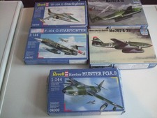 5 Revell + Trumpeter - Flugzeuge Starfighter und Me262  in 1/144 komplett in OVP