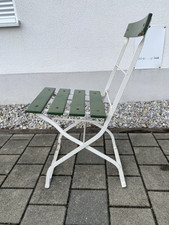 Biergartenstuhl Klappstuhl Gartenstuhl Gestell verzinkt weiß Gastronomie